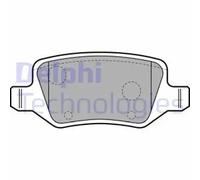 Brake pads Low-Metallic LP1741 DELPHI for MERCEDES-BENZ A-CLASS VANEO