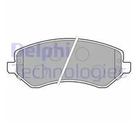 Brake pads Low-Metallic LP1773 DELPHI for CHRYSLER JEEP DODGE