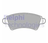 Brake pads Low-Metallic LP1846 DELPHI for PEUGEOT CITROËN