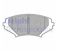 Delphi LP1867 Brake Pads Set Front With Anti-Squeak Plate Fits Mazda RX-8