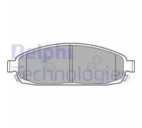 Brake pads Low-Metallic LP1931 DELPHI for JEEP GRAND CHEROKEE IV COMMANDER