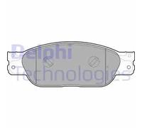Brake pads Low-Metallic LP2020 DELPHI for JAGUAR DAIMLER