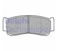 Delphi Brake Pads Rear W/ Anti-Squeak Plate Fits Hyundai H-1 H-1/Starex Santa Fe