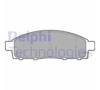 Brake pads Low-Metallic LP2074 DELPHI for MITSUBISHI L200 / TRITON