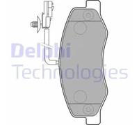 Brake pads Low-Metallic LP2192 DELPHI for NISSAN RENAULT OPEL
