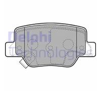 Brake pads Low-Metallic LP2193 DELPHI for TOYOTA VERSO