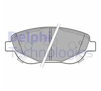 Brake pads Low-Metallic LP2207 DELPHI for TOYOTA AVENSIS Saloon AVENSIS Estate