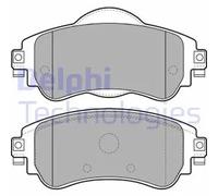 Brake pads Low-Metallic LP2228 DELPHI for CITROËN C4 II DS4 C4 II Hatchback Van