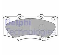 Brake pads Low-Metallic LP2244 DELPHI for TOYOTA HILUX VIGO VII Pickup