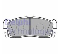Delphi LP2258 Brake Pads Set Front Without Anti-Squeak Plate Fits Mitsubishi i