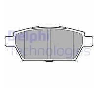 Delphi LP2493 Brake Pad Set, disc brake