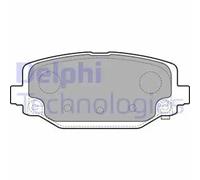 Brake pads Low-Metallic LP2499 DELPHI for FIAT LANCIA VW CHRYSLER DODGE