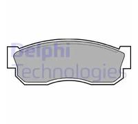 Brake pads Low-Metallic LP261 DELPHI for NISSAN SUBARU