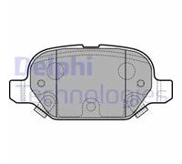 DELPHI LP2761 Brake Pad Set Rear Replacement Fits Fiat Panda Panda Van