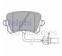 Delphi LP3141 Brake Pads Set Rear With Anti-Squeak Plate Fits Audi A5 Q3