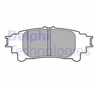 Delphi LP3155 Brake Pads Set Rear Without Anti-Squeak Plate Fits Lexus GS IS RC