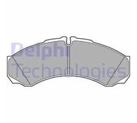 Delphi LP3190 Brake Pads Set Rear With Anti-Squeak Plate Fits Iveco Daily