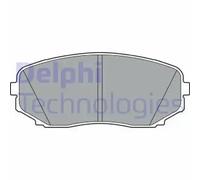 Brake pads Low-Metallic LP3399 DELPHI for MITSUBISHI SHOGUN SPORT III