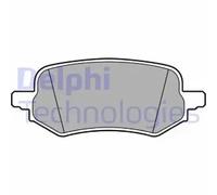 Rear Disc Brake Brake Pad Set Delphi LP3649 Fits Ford Puma Braking System