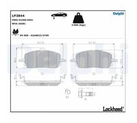 Delphi Brake Pads Front With Anti-Squeak Plate For Mercedes-Benz C-Class E-Class