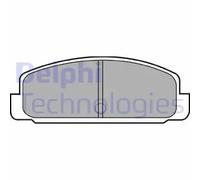 Brake pads Low-Metallic LP401 DELPHI for MAZDA 626 Mk III Hatchback RX-7