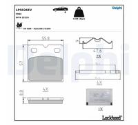 DELPHI LP5026EV Brake pad set