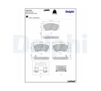 Brake pads Low-Metallic LP5031EV DELPHI for KIA SOUL III SOUL III Cargo