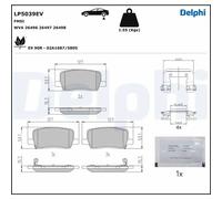 Brake pads Low-Metallic LP5039EV DELPHI for TESLA MODEL S MODEL X