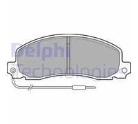Brake pads Low-Metallic LP504 DELPHI for RENAULT OPEL