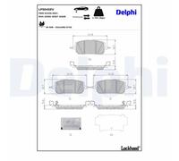 BRAKE PAD SET DISC BRAKE LP5045EV FOR MAZDA