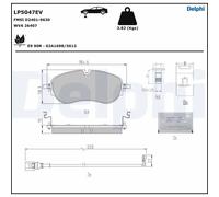 BRAKE PAD SET DISC BRAKE LP5047EV FOR SKODA ENYAQ/iV/SUV VW ID.5 ID.4
