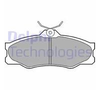 Brake pads Low-Metallic LP548 DELPHI for VW TRANSPORTER / CARAVELLE T3 Bus