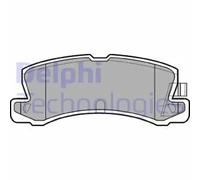 Brake pads Low-Metallic LP611 DELPHI for TOYOTA LEXUS