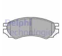 Brake pads Low-Metallic LP670 DELPHI for NISSAN SUNNY Mk III Hatchback PRIMERA