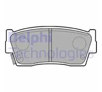 Brake pads Low-Metallic LP684 DELPHI for SUZUKI VITARA Cabrio VITARA / ESCUDO