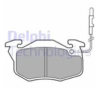 BRAKE PAD SET DISC BRAKE LP696 FOR RENAULT CLIO/II/Hatchback/Van LUTECIA 19/Mk