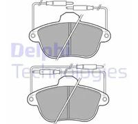 Brake pads Low-Metallic LP741 DELPHI for PEUGEOT 605