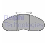 Brake pads Low-Metallic LP828 DELPHI for NISSAN TRADE Van TRADE Platform/Chassis
