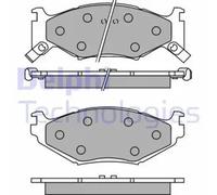 Brake pads Low-Metallic LP891 DELPHI for CHRYSLER DODGE PLYMOUTH