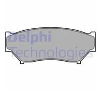 Disc Brake Brake Pad Set Delphi LP967 Fits Suzuki Grand Vitara Jimny Vitara