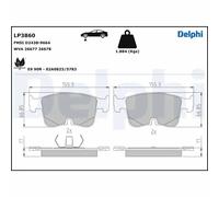 Delphi Brake Pads Front With Anti-Squeak Plate For Aston Martin Audi A3 Cupra VW