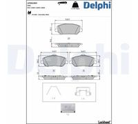 Brake pads LP5023EV DELPHI for HYUNDAI KIA