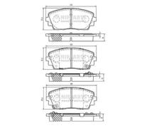 Brake pads N3600332 NIPPARTS for KIA PICANTO II