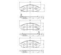 Brake pads N3601101 NIPPARTS for NISSAN NV200 / EVALIA Bus NV200 Van