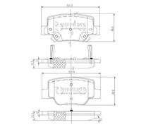 Brake pads N3612040 NIPPARTS for TOYOTA VERSO