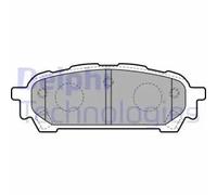 Brake pads Organic LP1822 DELPHI for SUBARU IMPREZA Estate IMPREZA Saloon