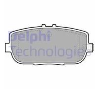 Brake pads Organic LP2027 DELPHI for MAZDA FIAT ABARTH
