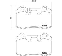 BREMBO P 02 003 Brake pad set