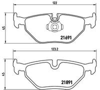 BREMBO P 06 023 Brake pad set