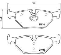 Brake pads P 06 025 BREMBO for BMW ROVER MG WIESMANN ALPINA
